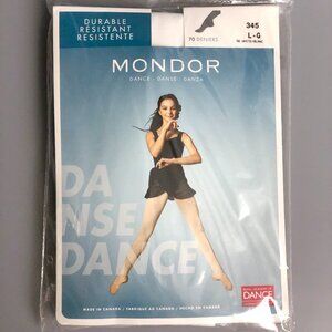 Brand New in Package Mondor Footed tights Large 2 Packs